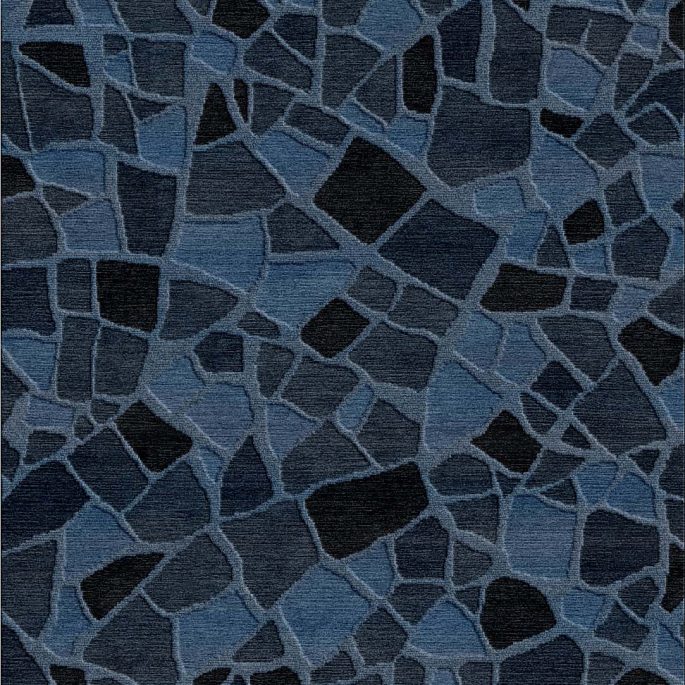 Cadrys Perimeters Mosaic Ocean Blue