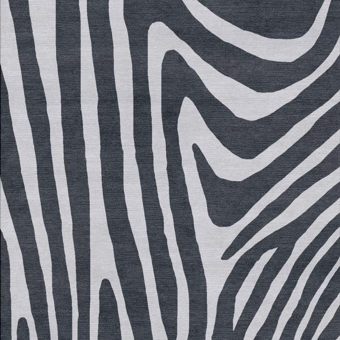 Cadrys Animals Zebra I Grey